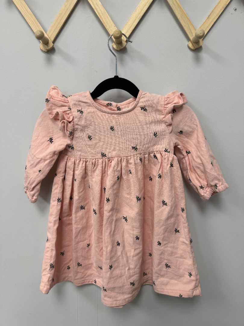 Pink Holly Little Earthling Dress, 18-24M