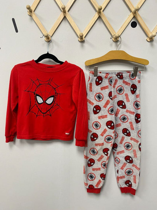 Red Marvel Spiderman Pajamas, 4-5Y