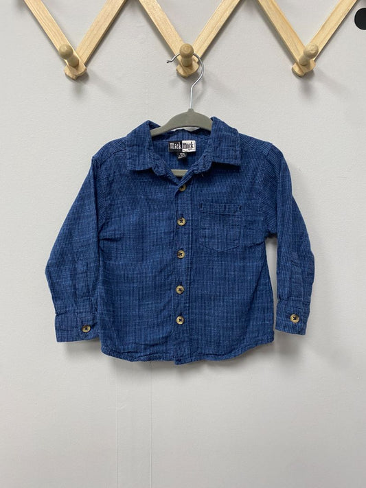 Blue Mick Mack Button up Shirt, 12M
