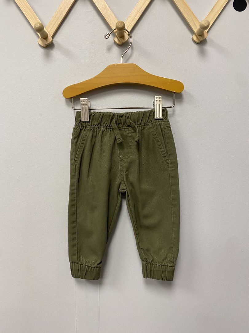 Green Ben Sherman Denim Joggers, 3-6M