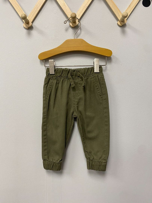 Green Ben Sherman Denim Joggers, 3-6M