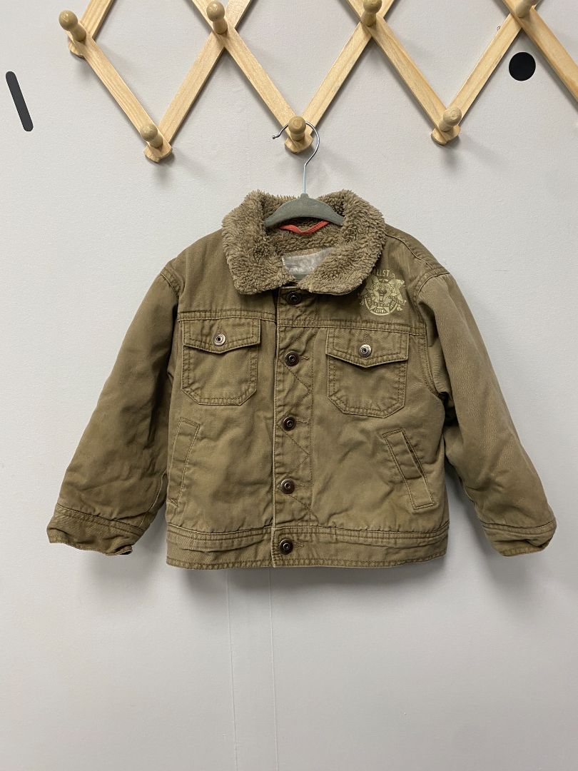 Greige 3sixT Fleece Lined Jacket, 2-3T