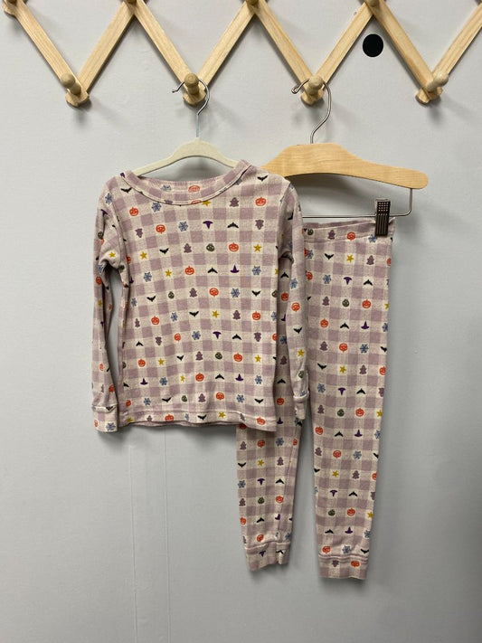 Purple Baby Gap Longsleeve Shirt + Pants Set, 3T