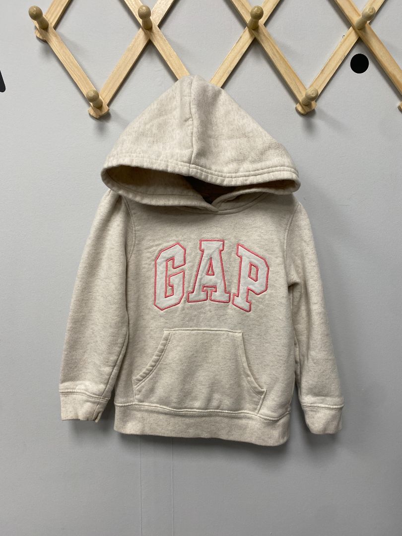 White + Pink Baby Gap Hoodie, 4T