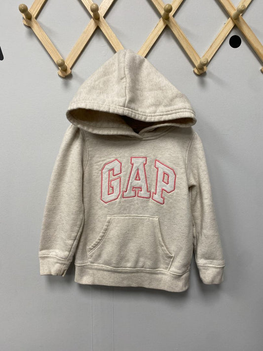 White + Pink Baby Gap Hoodie, 4T