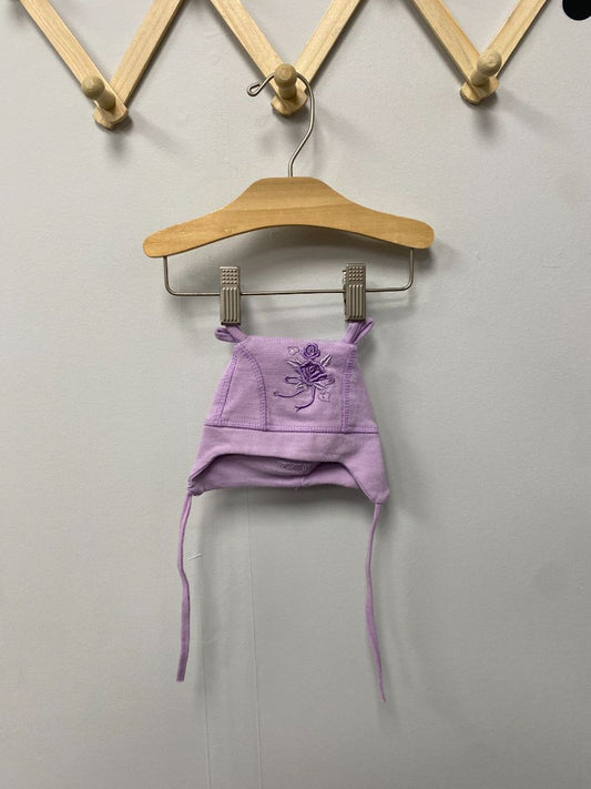 Purple HH Rose Hat, 0-3M