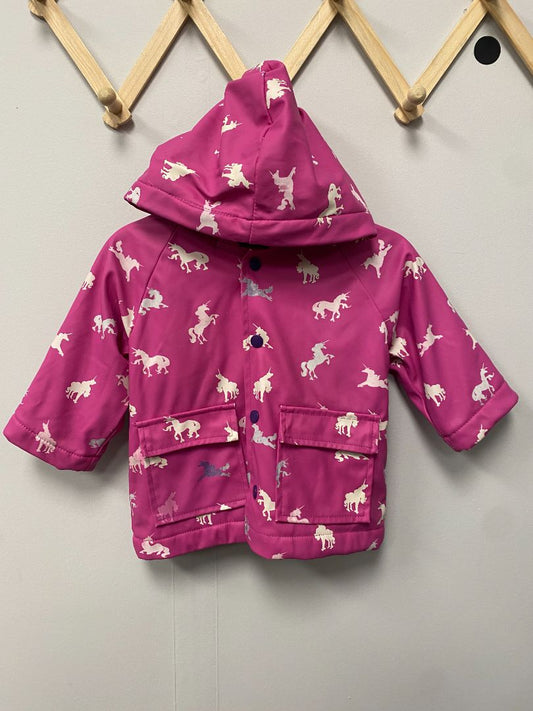Pink Hatley Rain Coat, 12-18M