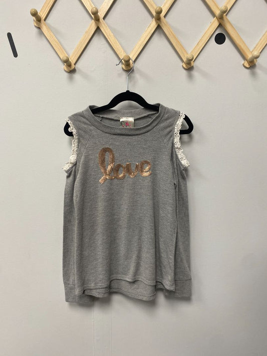 Grey Jenna & jesse Longsleeve Cutout Shirt, 10Y