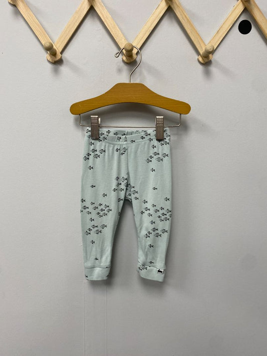 Light Blue Little+ Lively Fishy Pants, 3-6M