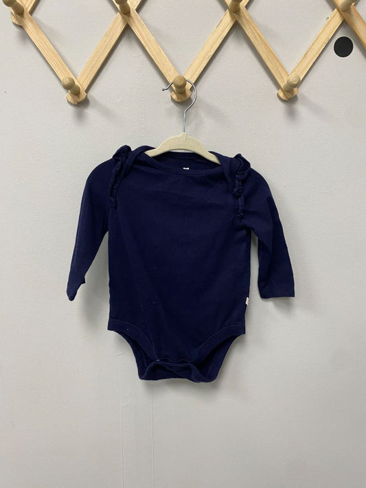 Navy Baby Gap Longsleeve Bodysuit, 3-6M