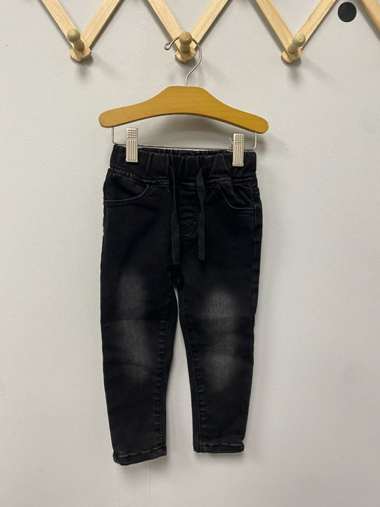 Black Little Bipsy Jeans, 2-3T