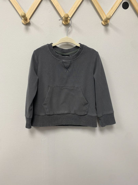 Grey Little Bipsy Crewneck, 2-3T