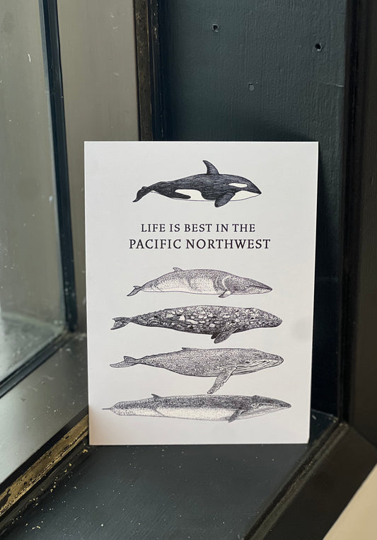 Postcard - Life is Best in The PNW