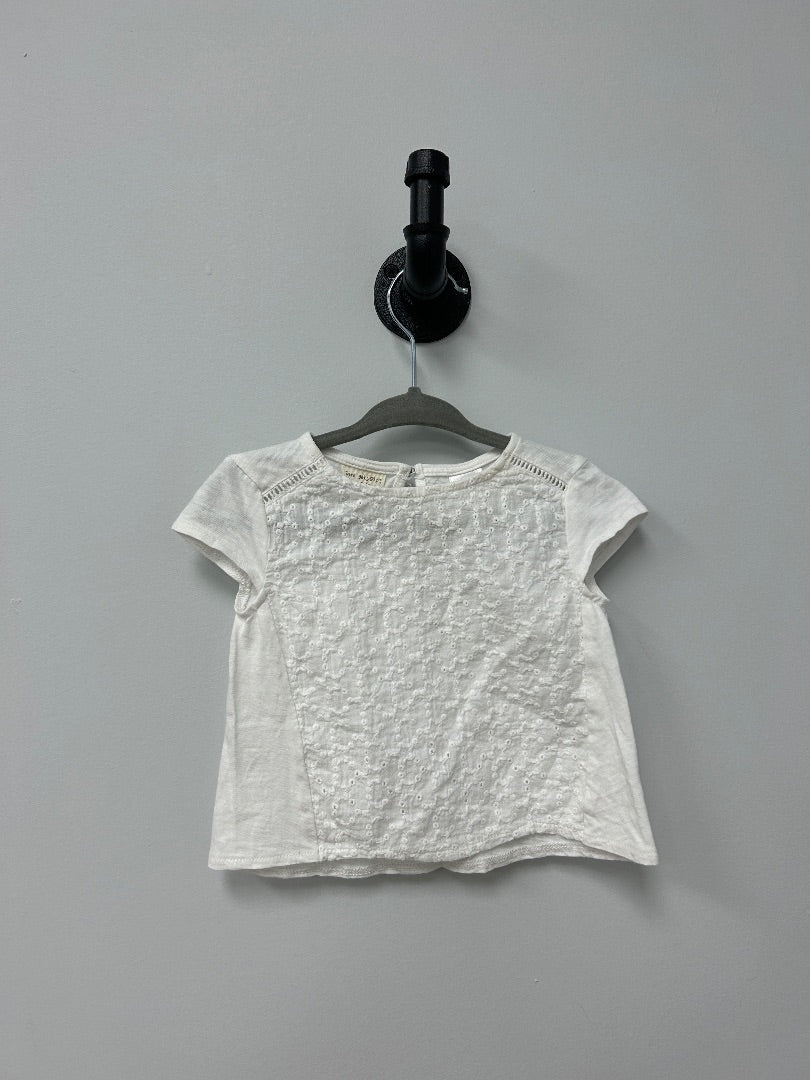 White Zara Top, 3-6M