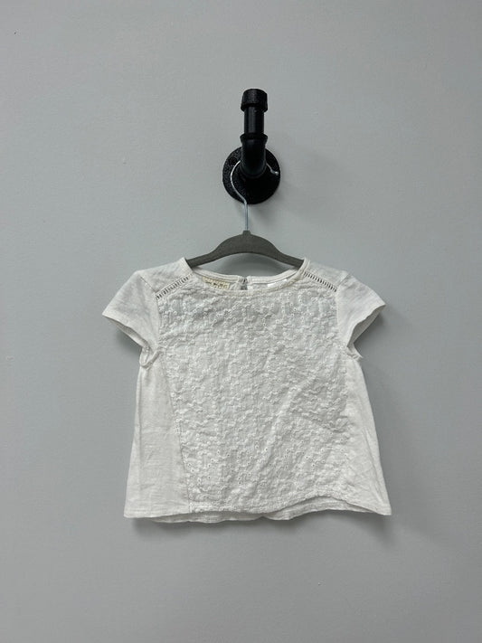 White Zara Top, 3-6M