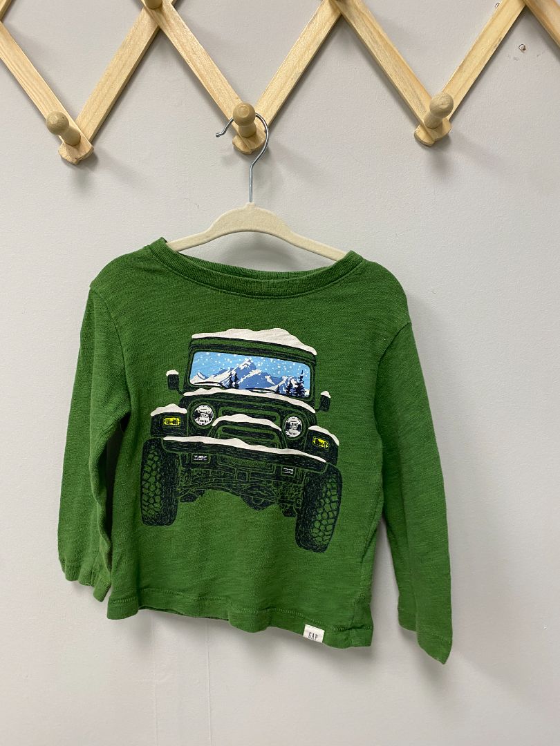 Green Baby Gap Longsleeve Shirt, 18-24M