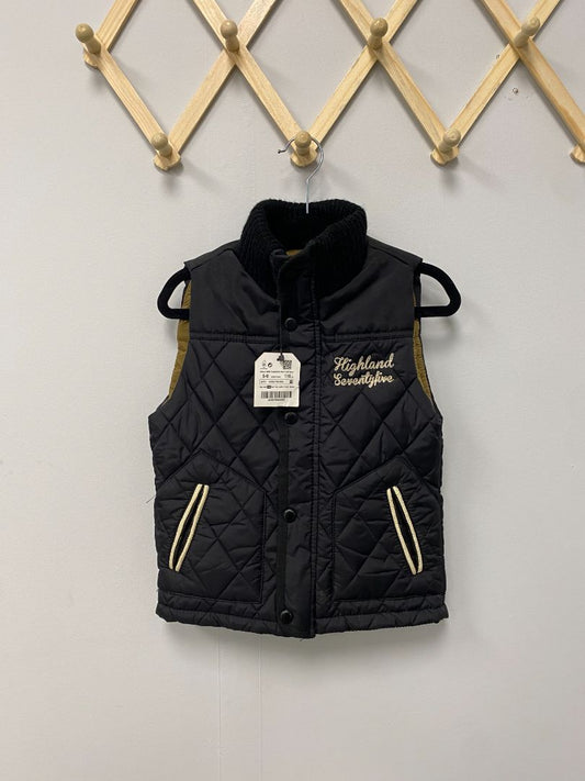 NWT Black Zara Puffer Vest, 5-6Y