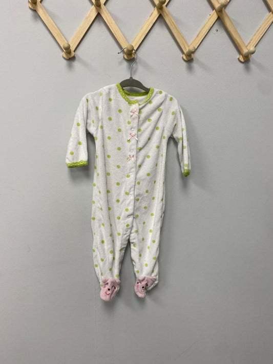 White Carters Pajamas, 9M