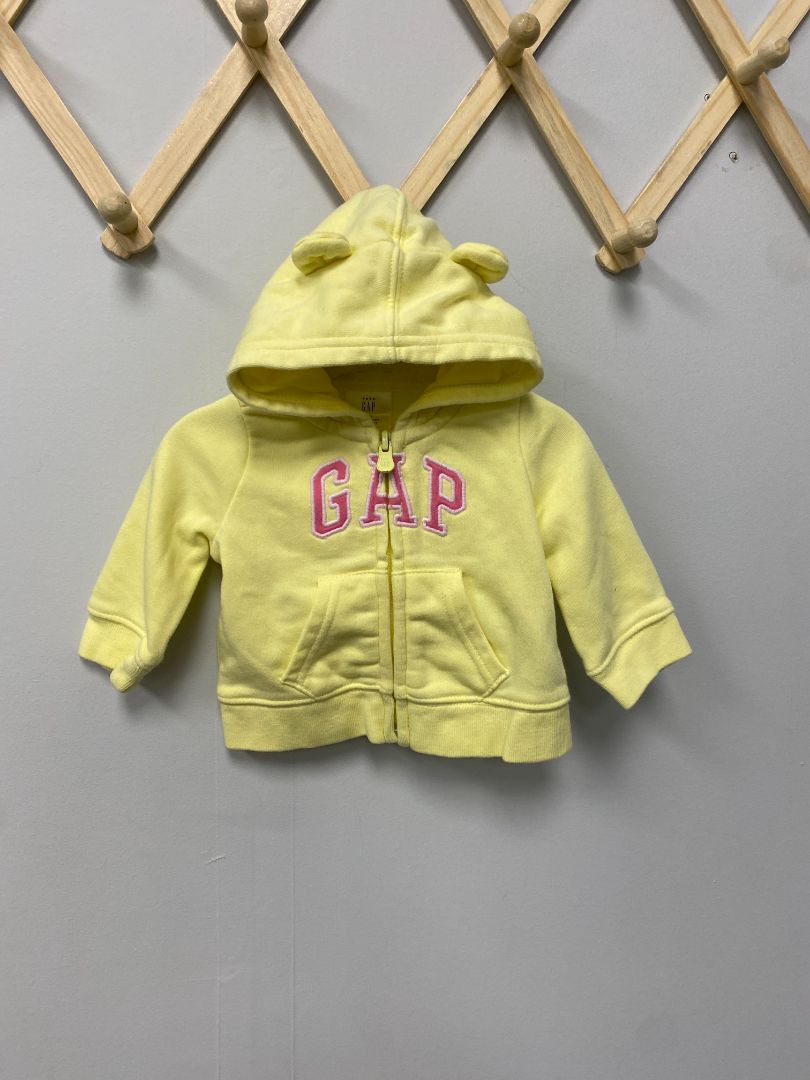 Yellow Baby Gap Zip-up Sweater, 0-3M