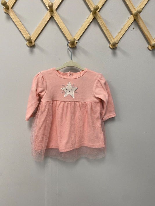 Pink Bon BeBe Dress, 6-9M