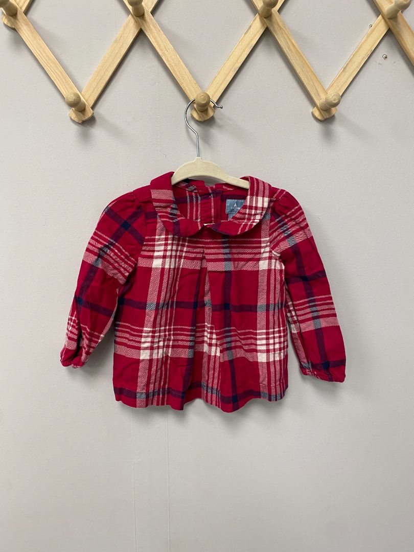 Plaid Baby Gap Longsleeve Shirt, 6-12M