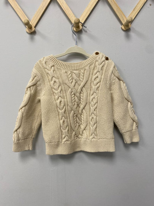 Cream Baby Gap Sweater, 18-24M