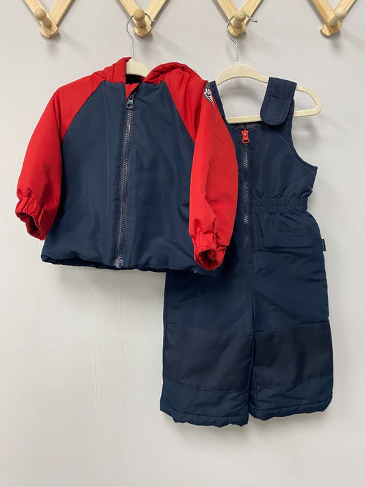 Blue + Red Joe Fresh 2 Piece Snow Suit, 6-12M