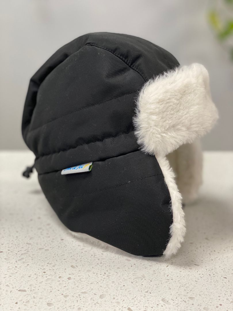 Black Jan & Jul Winter Hat, 6-24M