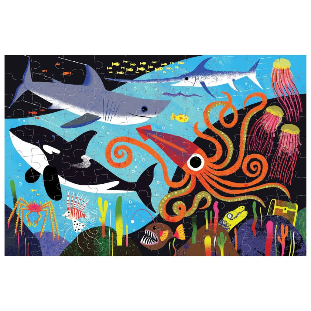 Ocean Predators - Glow In The Dark Puzzle 100pc