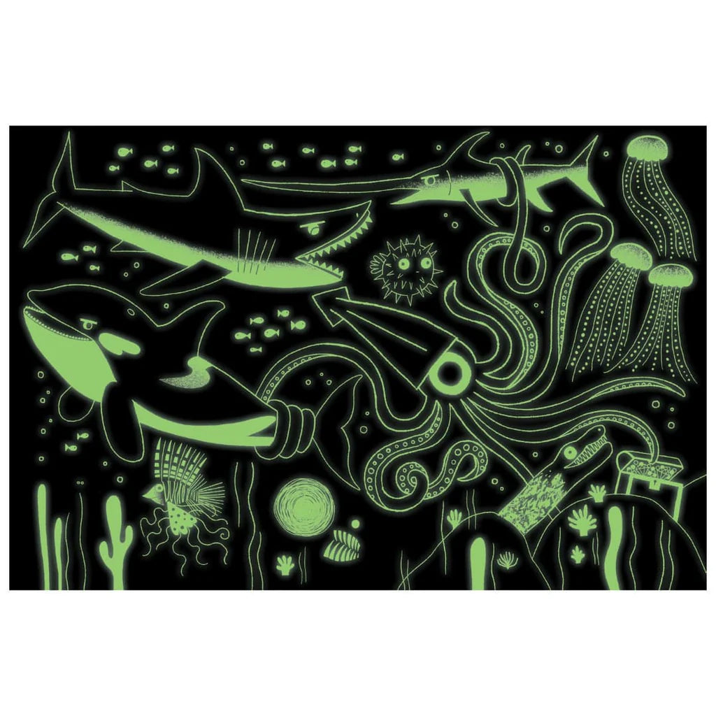 Ocean Predators - Glow In The Dark Puzzle 100pc