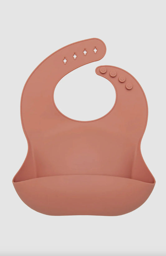 Silicone Bib - Terracotta