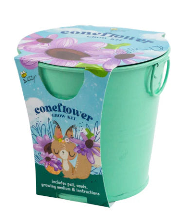 Kids Flower Grow Pail - Coneflower