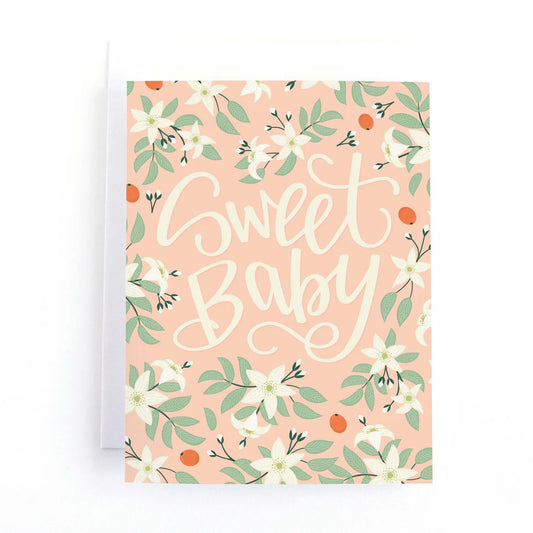 Sweet Baby Orange Blossoms Card