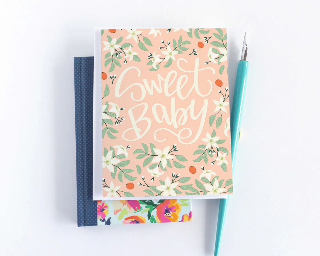 Sweet Baby Orange Blossoms Card