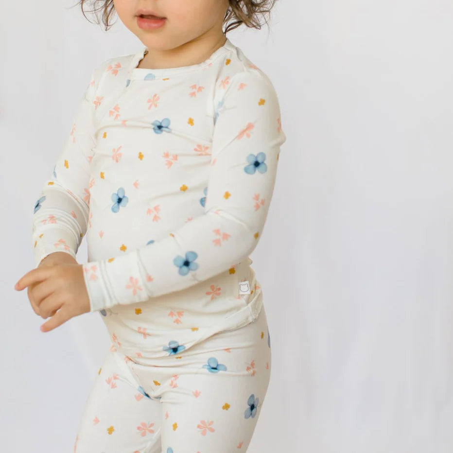 Blossoms Bamboo Two-Piece Pajamas