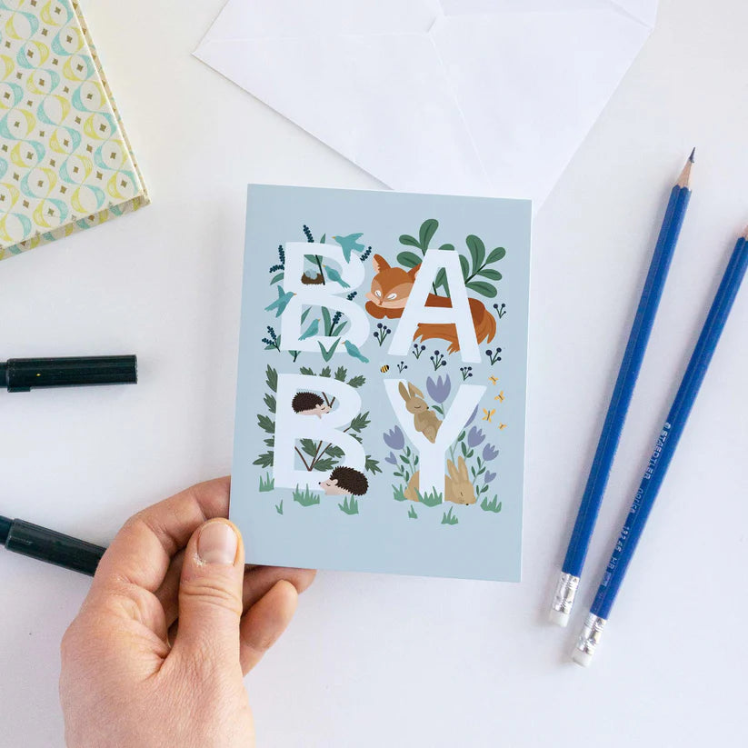 New Baby Card - Woodland Animal