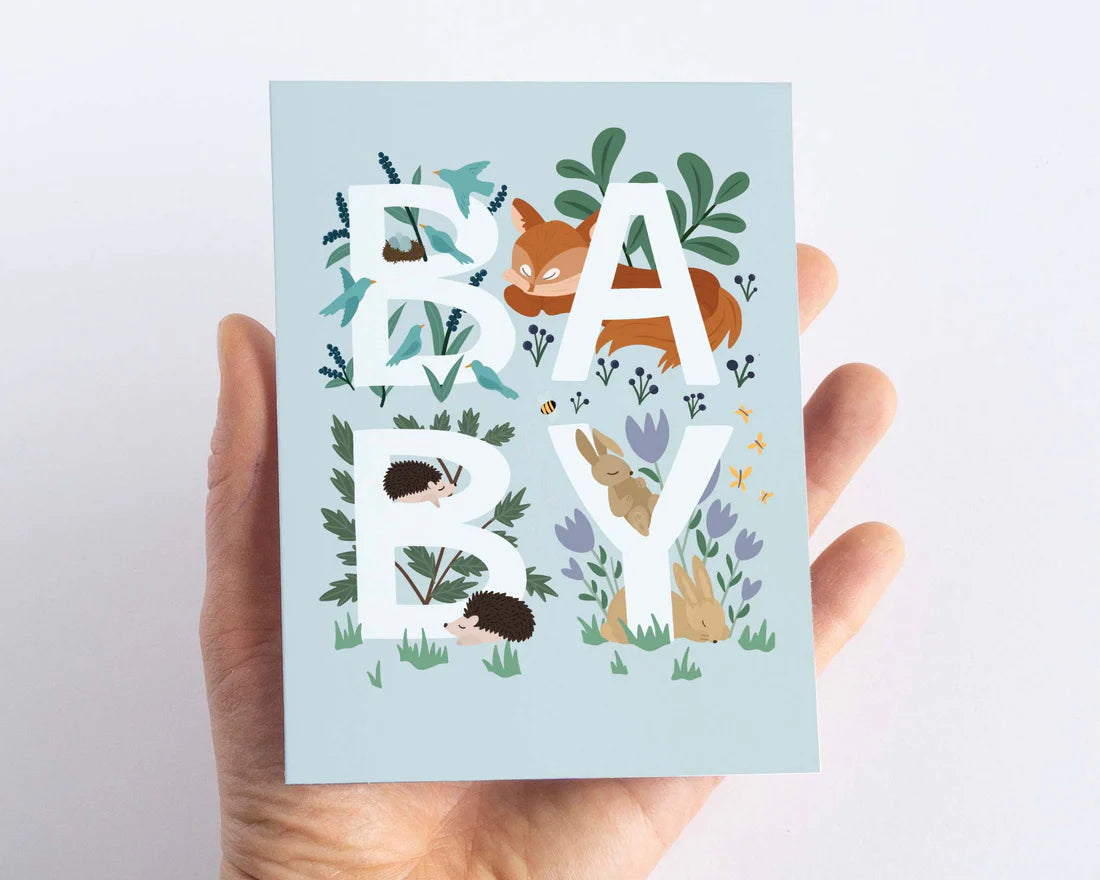 New Baby Card - Woodland Animal