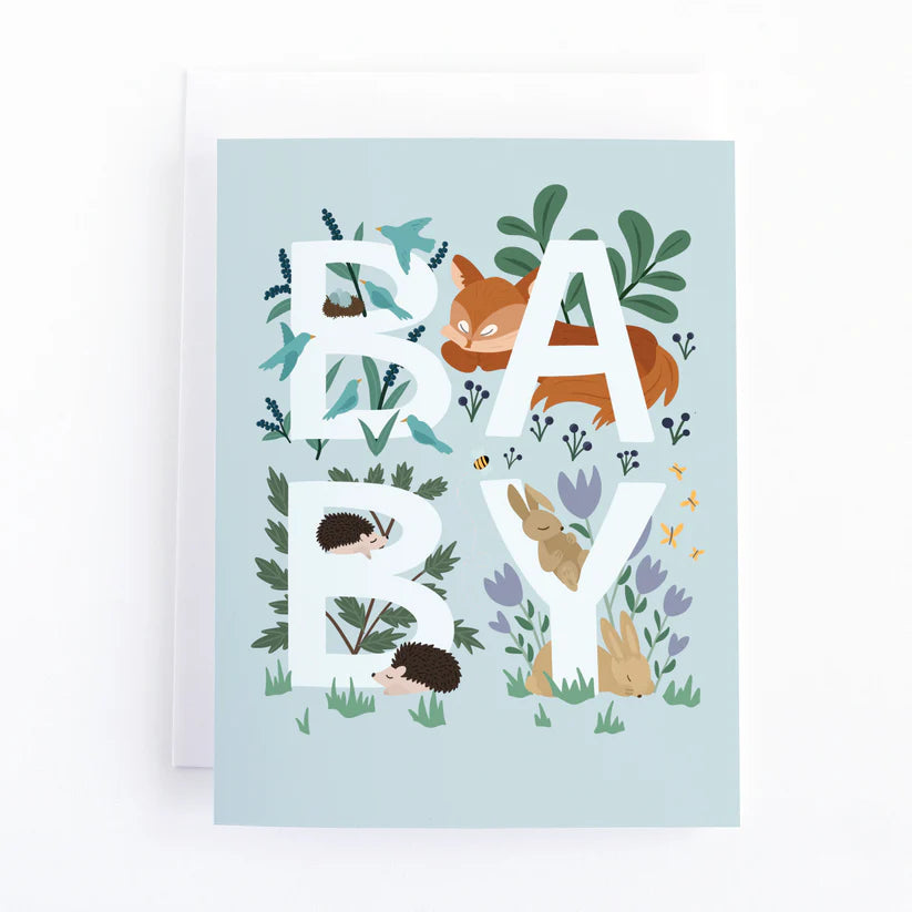 New Baby Card - Woodland Animal