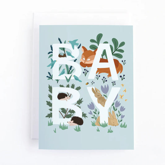 New Baby Card - Woodland Animal