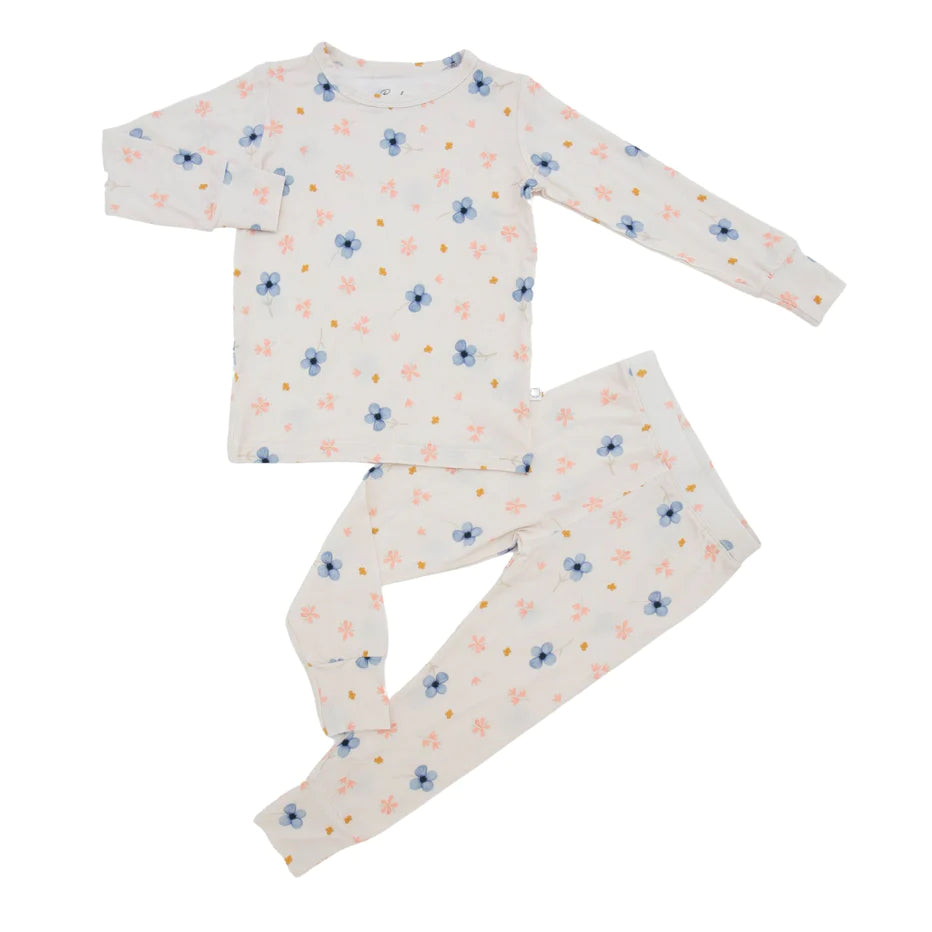 Blossoms Bamboo Two-Piece Pajamas