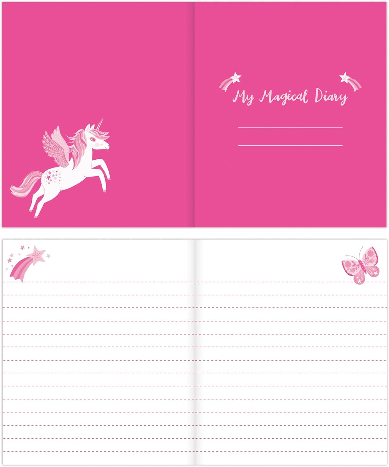 Unicorn Locked Diary