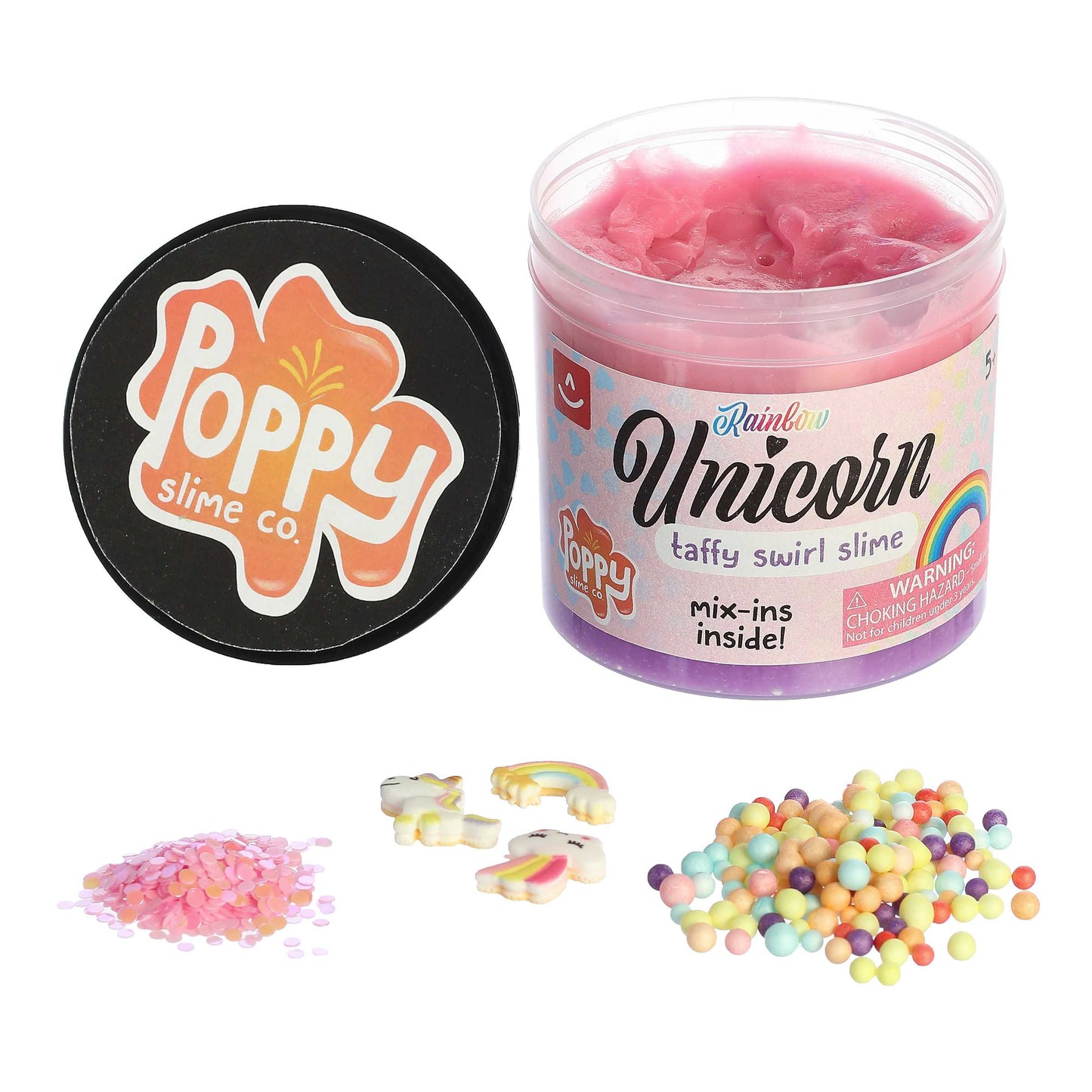 Unicorn Rainbow Taffy Slime