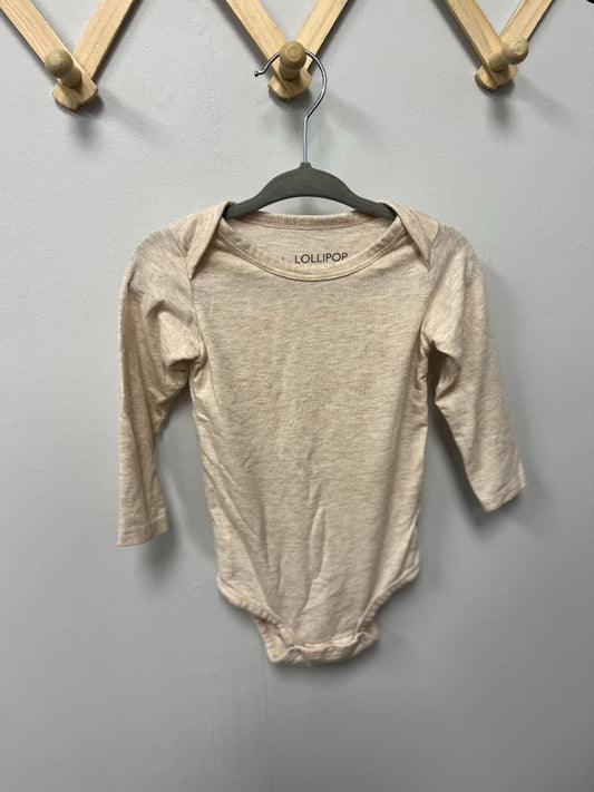 Beige Loulou Lollipop Bodysuit, 3-6M
